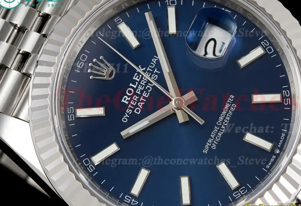 SS Datejust 126334 Blue Jub Flt VSF 904L SS VS3235 41mm Stk 0526